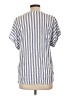H&M 100% Viscose Blue Short Sleeve Henley Size L - photo 2