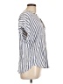 H&M 100% Viscose Blue Short Sleeve Henley Size L - photo 4