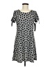 MSK Print Black Casual Dress Size M (petite) - photo 1