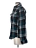 George 100% Polyester Plaid Teal Long Sleeve Blouse Size S - photo 5