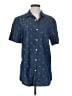 rue21 Blue Short Sleeve Button-Down Shirt Size S - photo 1