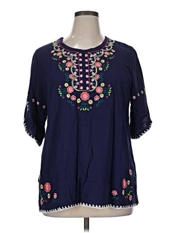 Zee Alexis Short Sleeve Blouse (view 1)