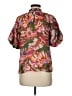 THML 100% Viscose Tropical Green Short Sleeve Blouse Size M - photo 2