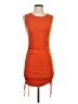 Better be Solid Orange Casual Dress Size S - photo 1