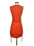 Better be Solid Orange Casual Dress Size S - photo 2