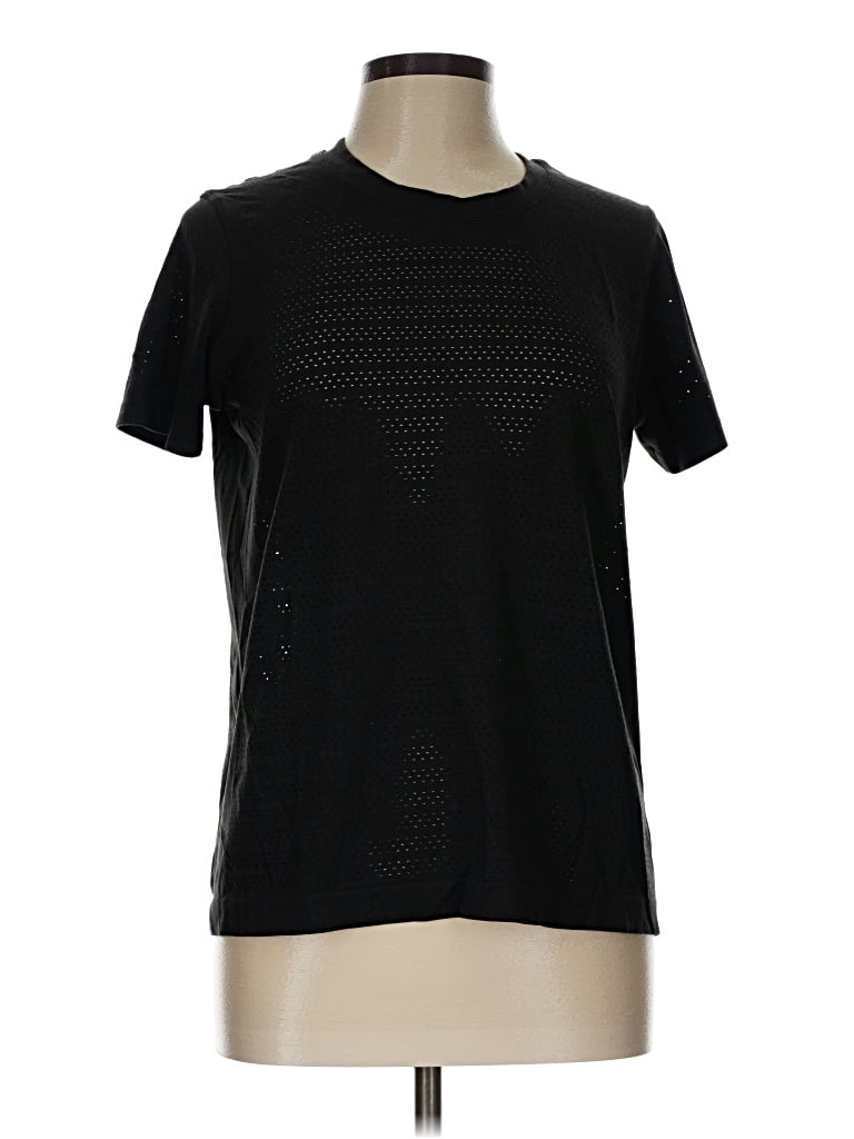 Pre-owned Lululemon Athletica Short Sleeve T-shirt In Black