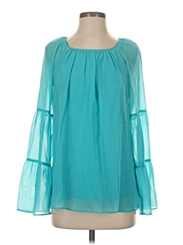 JM Collection Long Sleeve Blouse (view 1)