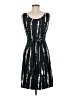 Ann Taylor Graphic Black Cocktail Dress Size 6 - photo 2