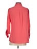 Ann Taylor LOFT 100% Polyester Solid Red 3/4 Sleeve Blouse Size S - photo 2