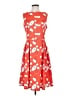 Ouges Graphic Orange Casual Dress Size M - photo 1