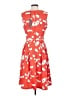 Ouges Graphic Orange Casual Dress Size M - photo 2