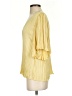 Vince. Yellow Short Sleeve Blouse Size S - photo 5