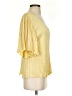 Vince. Yellow Short Sleeve Blouse Size S - photo 4