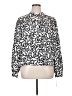 Zac & Rachel Paisley Silver Long Sleeve Blouse Size XL - photo 1
