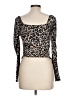 Just Polly Brown Long Sleeve Top Size L - photo 2