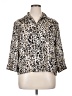DressBarn 100% Polyester Animal Print Tan 3/4 Sleeve Blouse Size XL - photo 1