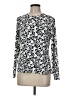 Lands' End Silver Long Sleeve Blouse Size M - photo 1