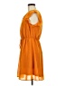 H&M 100% Polyester Orange Casual Dress Size 8 - photo 5