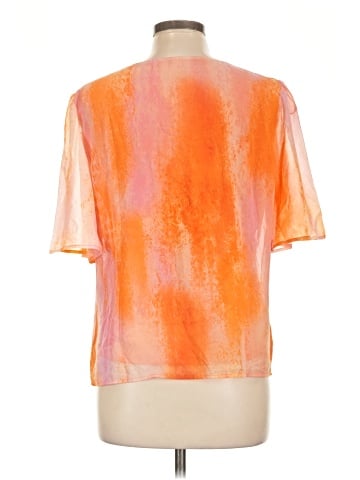 JM Collection Short Sleeve Blouse (view 2)