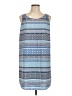 fleur bleue 100% Polyester Print Blue Casual Dress Size 10 - photo 1