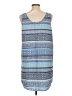 fleur bleue 100% Polyester Print Blue Casual Dress Size 10 - photo 2