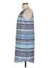 fleur bleue 100% Polyester Print Blue Casual Dress Size 10 - photo 5