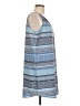 fleur bleue 100% Polyester Print Blue Casual Dress Size 10 - photo 4