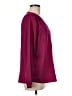 Willi Smith 100% Polyester Burgundy Long Sleeve Blouse Size M - photo 4