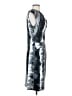 Komarov Metallic Silver Blue Cocktail Dress Size M - photo 4