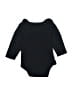 Assorted Brands 100% Cotton Solid Black Long Sleeve Onesie Size 12-18 mo - photo 2