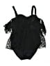 Unbranded 100% Polyester Polka Dots Black One Piece Swimsuit Size L/0X - photo 1