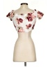 AaKaa Ivory Short Sleeve Blouse Size S - photo 2