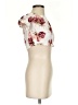 AaKaa Ivory Short Sleeve Blouse Size S - photo 4