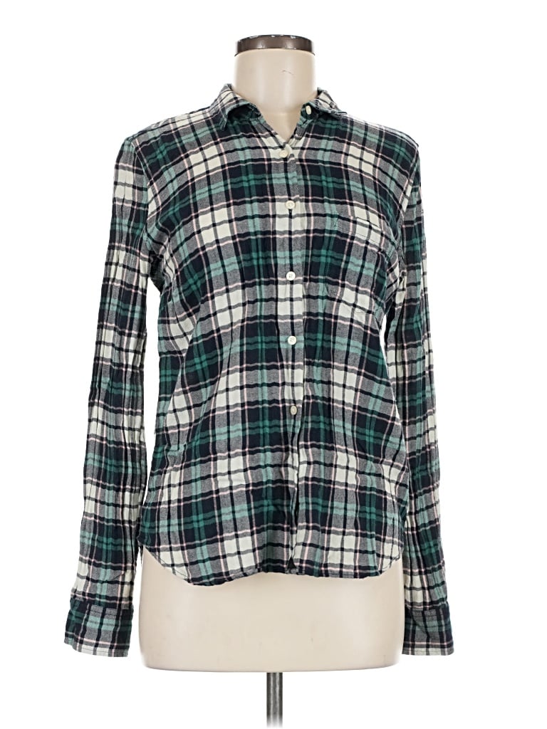 Pre-owned Untuckit Long Sleeve Button Down Shirt In Green