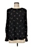 Ann Taylor LOFT 100% Polyester Black Long Sleeve Blouse Size M - photo 1