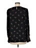 Ann Taylor LOFT 100% Polyester Black Long Sleeve Blouse Size M - photo 2