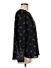 Ann Taylor LOFT 100% Polyester Black Long Sleeve Blouse Size M - photo 4