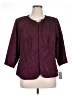 Alex Evenings 100% Polyester Burgundy Blazer Size 16 - photo 1