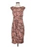 Connected Apparel Print Brown Cocktail Dress Size 8 - photo 1