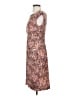 Connected Apparel Print Brown Cocktail Dress Size 8 - photo 5