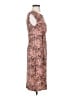 Connected Apparel Print Brown Cocktail Dress Size 8 - photo 4