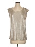 Assorted Brands 100% Polyester Metallic Silver Sleeveless Blouse Size XS - photo 1
