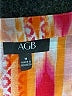AGB 100% Polyester Orange 3/4 Sleeve Blouse Size M - photo 7