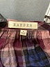 Harper 100% Rayon Plaid Burgundy Long Sleeve Blouse Size S - photo 7