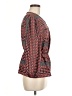 BCBGMAXAZRIA 100% Polyester Red 3/4 Sleeve Blouse Size M - photo 4