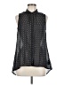 H&M 100% Polyester Polka Dots Black Sleeveless Blouse Size 8 - photo 1