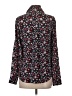 Express 100% Polyester Floral Black Long Sleeve Blouse Size XS - photo 2