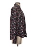 Express 100% Polyester Floral Black Long Sleeve Blouse Size XS - photo 4
