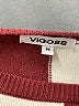 Vigoss Color Block Burgundy Pullover Sweater Size M - photo 7