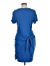 Lillusory Solid Blue Casual Dress Size M - photo 2